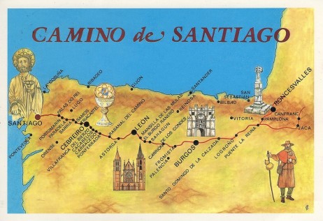 Camino-de-Santiago-Route